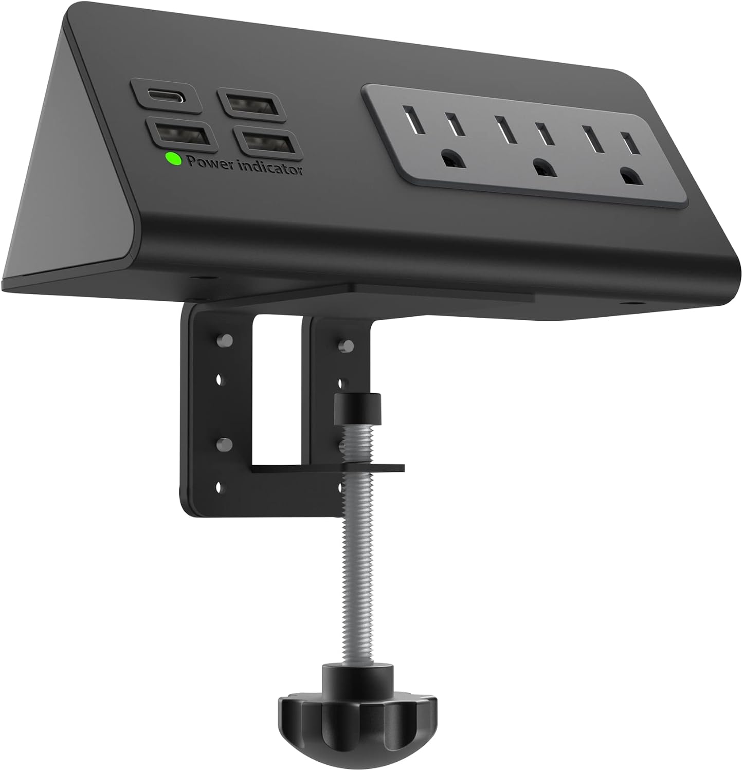Powerful Clamp Surge Protector with Fast USB-C Ports
