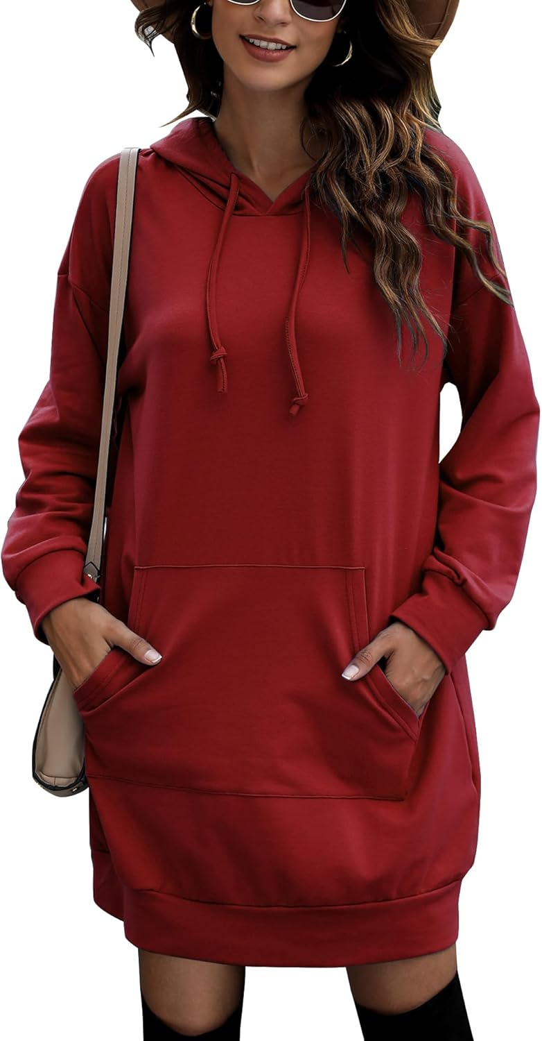 Quenteen Women Hoodies Dress for Casual Comfort and Style