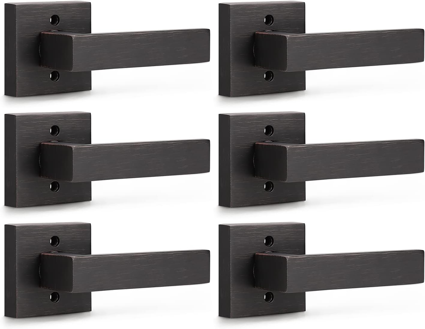 KNOBWELL Dummy Door Handle Leversets for Right/Left Handed Doors