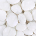 Large River Rocks for Landscaping 40lbs White Pebbles - Polished