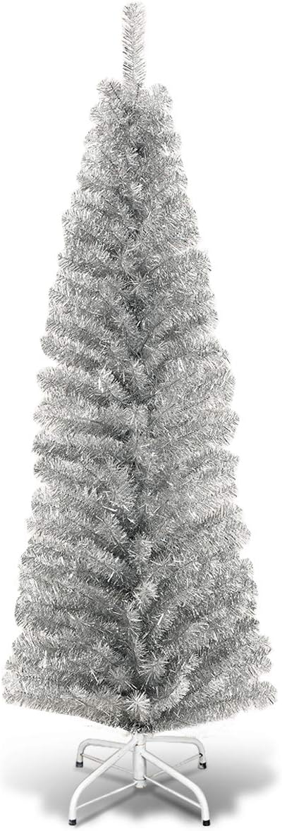 6 Feet Slim Christmas Tree for Elegant Holiday Decor