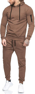 Men's Tracksuit 2 Piece Hooded Athletic Sweatshirt and Pants