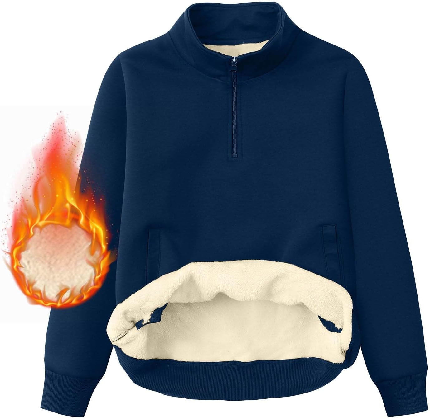 Lastesso Men's Sherpa Fleece Sweatshirt