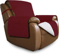 Christmas Red/Ivory Oversized Recliner Cover - Reversible Water