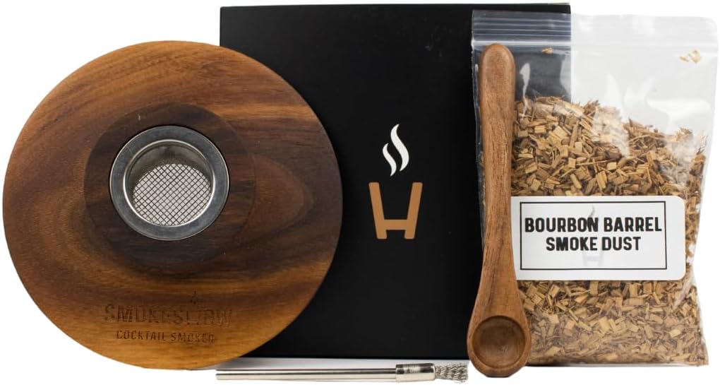 Premium Walnut Cocktail Smoker - Enhance Your Drinks!