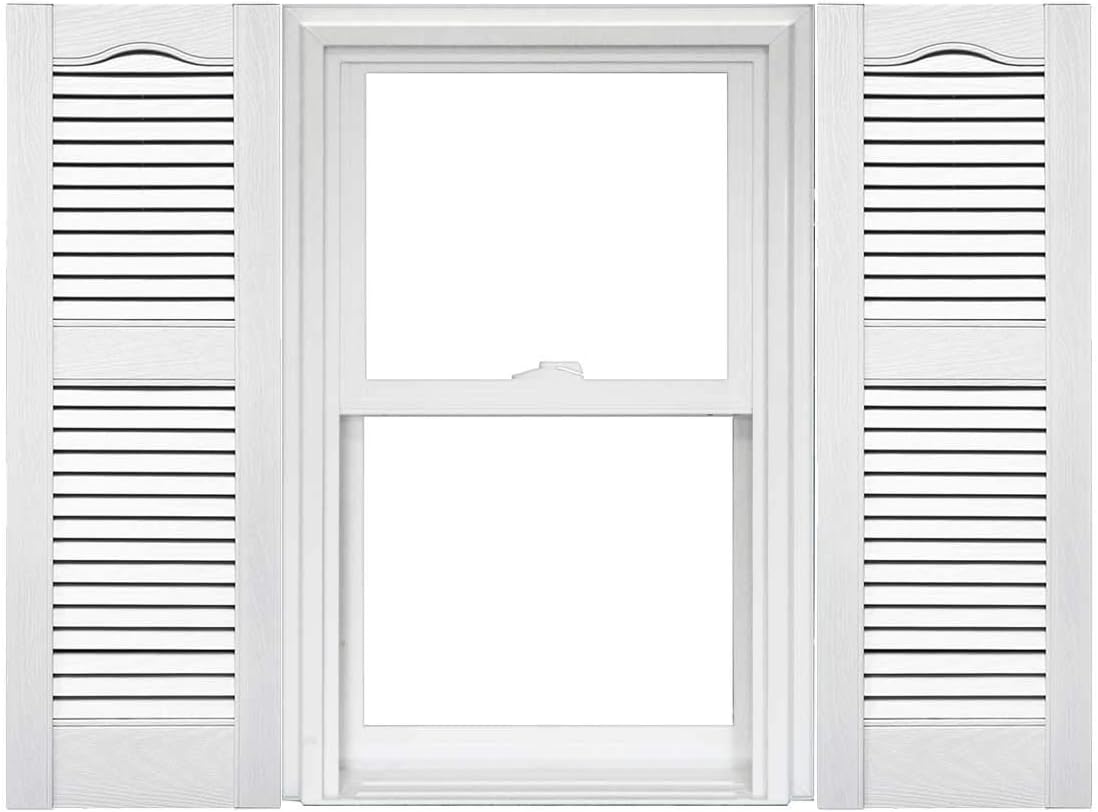 Mid America Open Louver Vinyl Shutters for Lasting Beauty