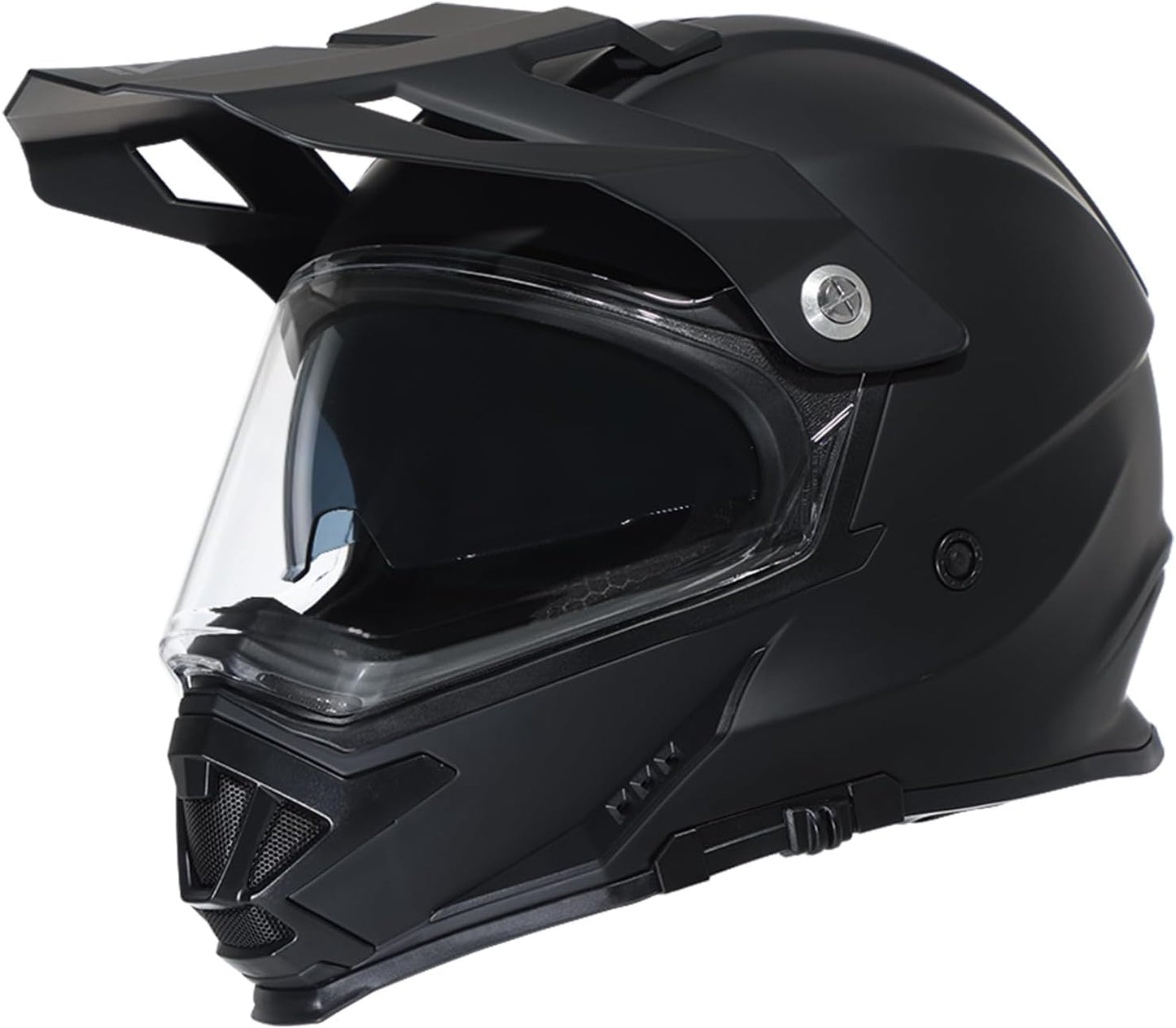 TRIANGLE Dual Sport Motorcycle Helmet with Internal Sunshield