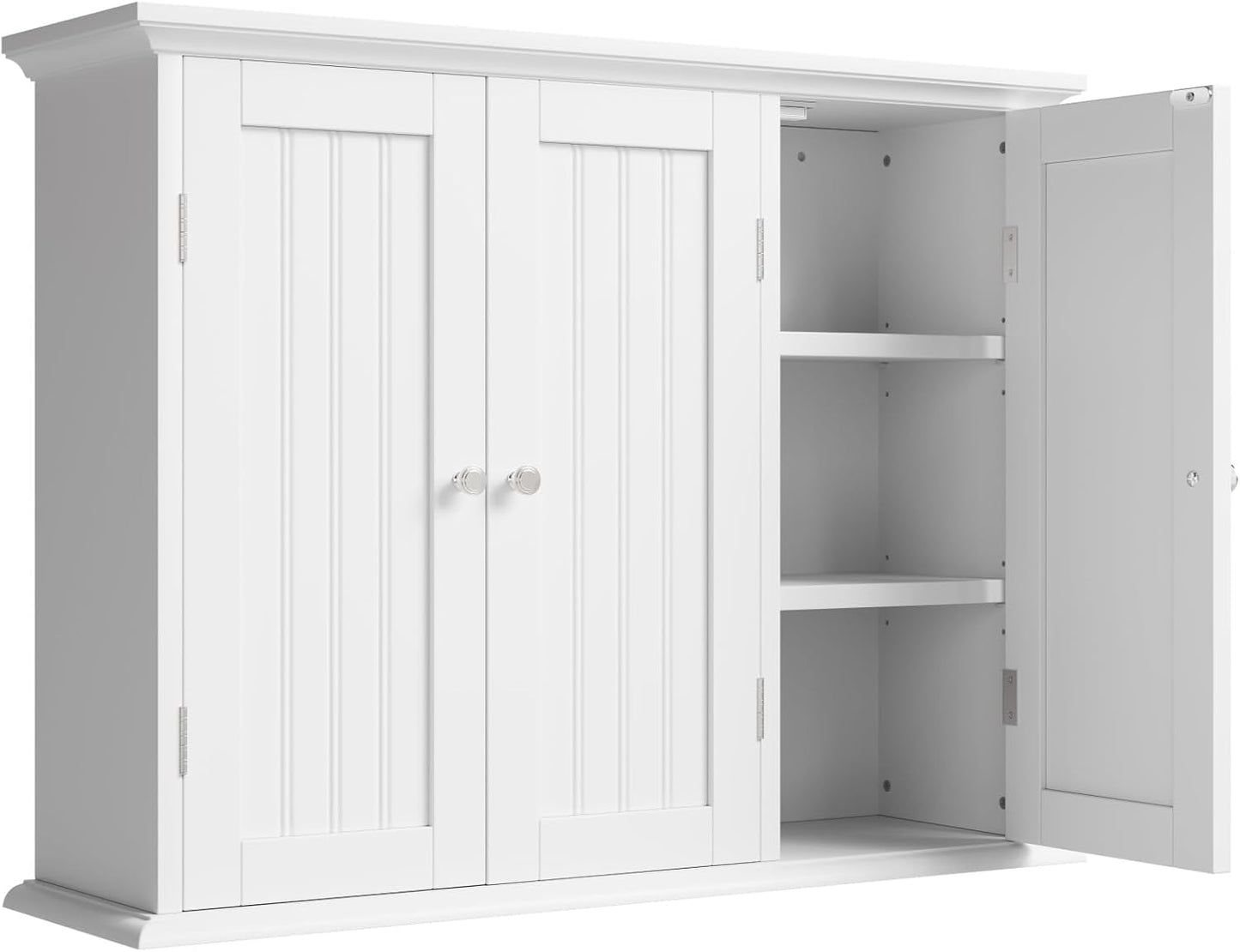 ChooChoo Bathroom Wall Cabinet with 3 Doors for Storage