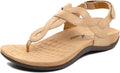Women's Orthopedic T-Strap Arch Support Sandals - Cushioned Comfort