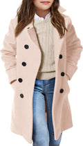 Girls Double Breasted Trench Coat 5-14 Years - Warm Lined Peacoat