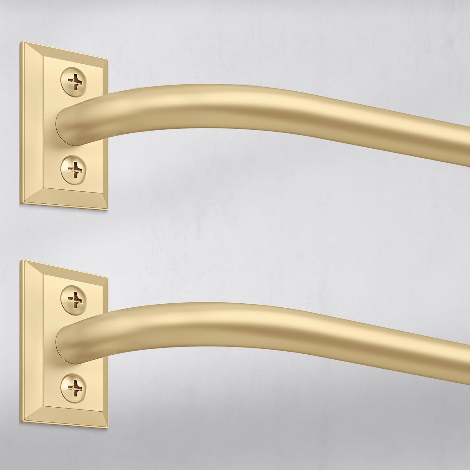 Hei!Dear 2 Pack Blackout Curtain Rods for Windows 48 to 84 in