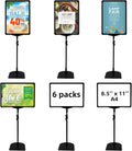Sign Holder Stand for Table Top 8.5 x 11 - Adjustable Height Display