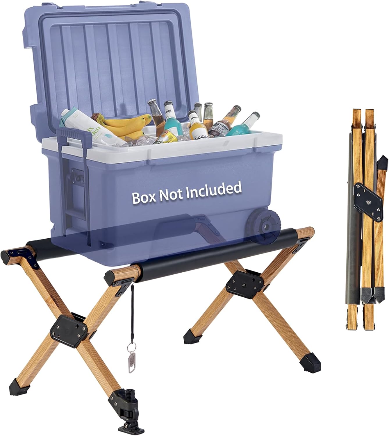 Folding Cooler Stand with Carry Bag, Anti-Slip for Outdoor Use
