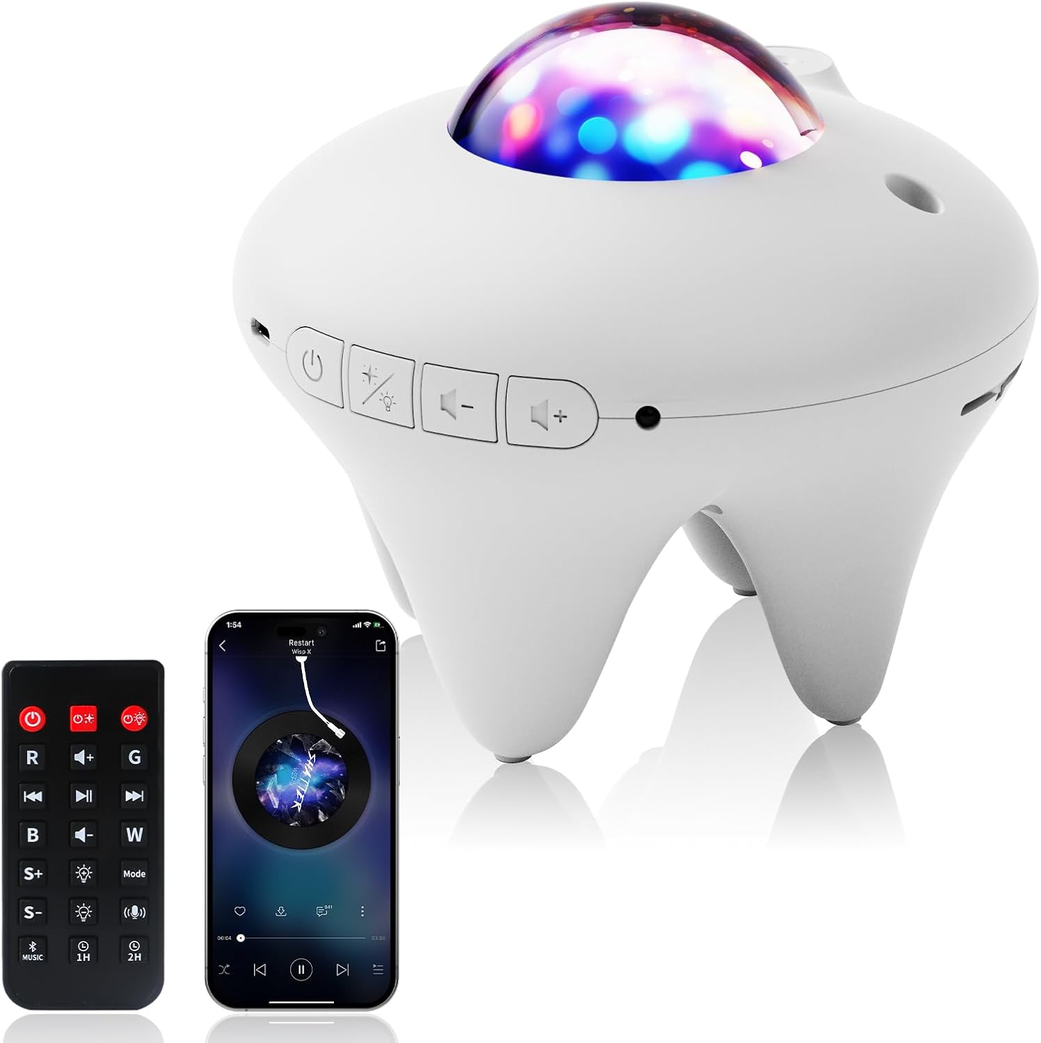 Galaxy Moon Projector with Bluetooth for Kids and Adults Rooms