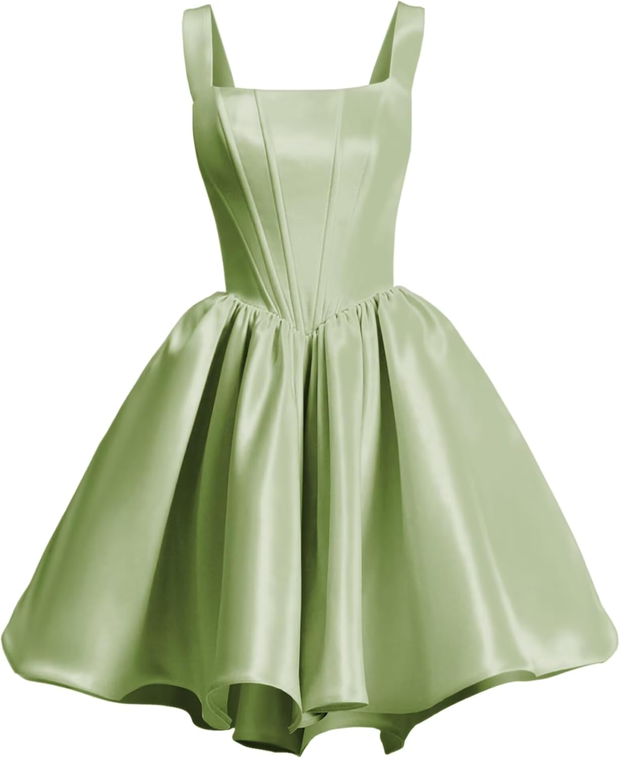 Yexinbridal Satin Homecoming Dresses for Teens with Pockets
