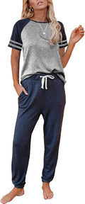 AUTOMET 2 Piece Lounge Set for Women - Comfortable Summer Pajama Set