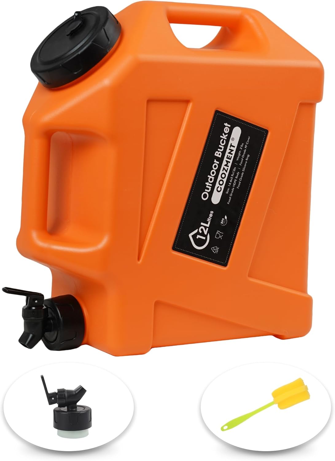 3.2 Gallon Water Containers with Spigot for Outdoor Use