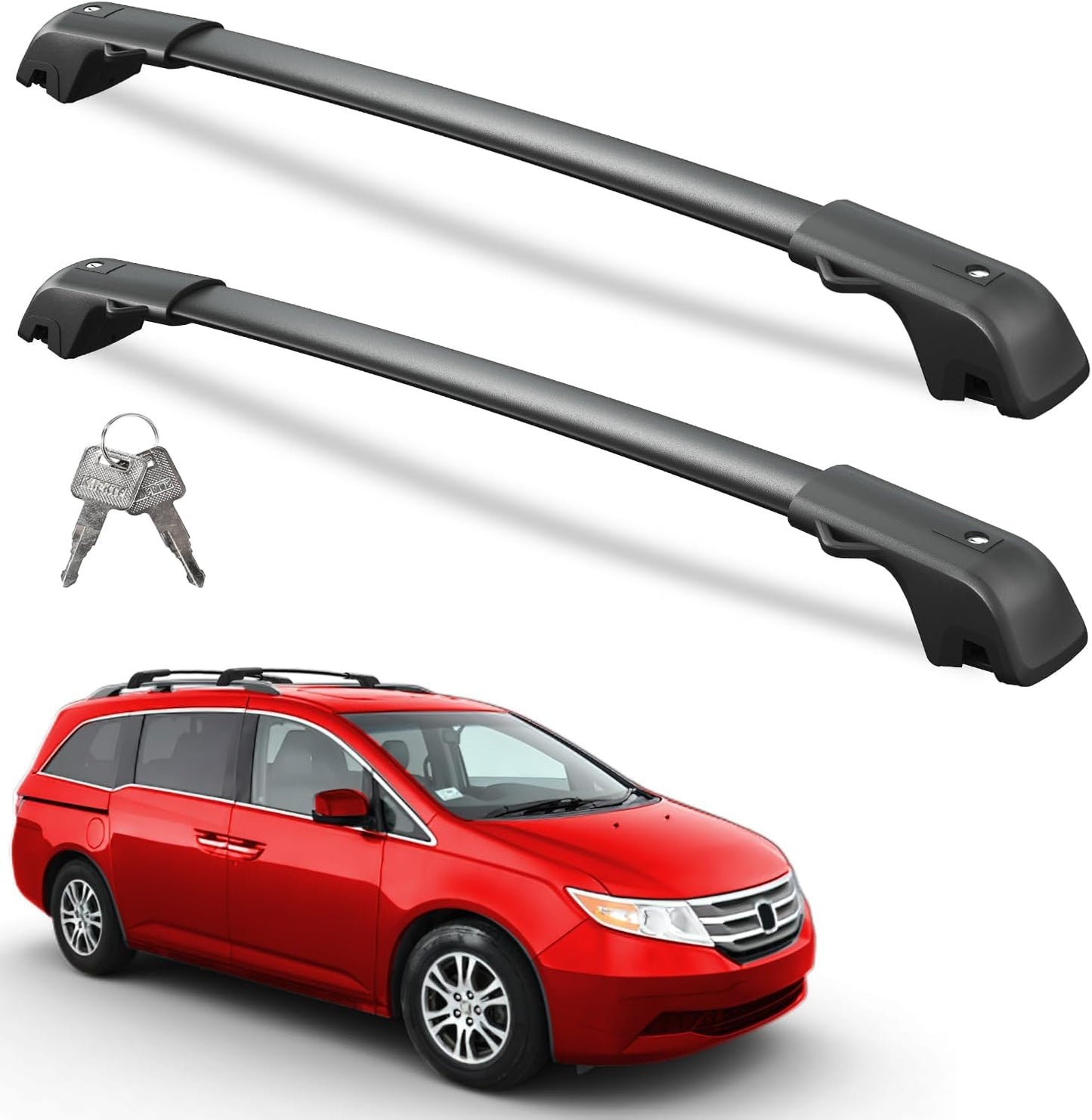 Lockable Roof Rack Cross Bars for Honda Odyssey 2011-2017