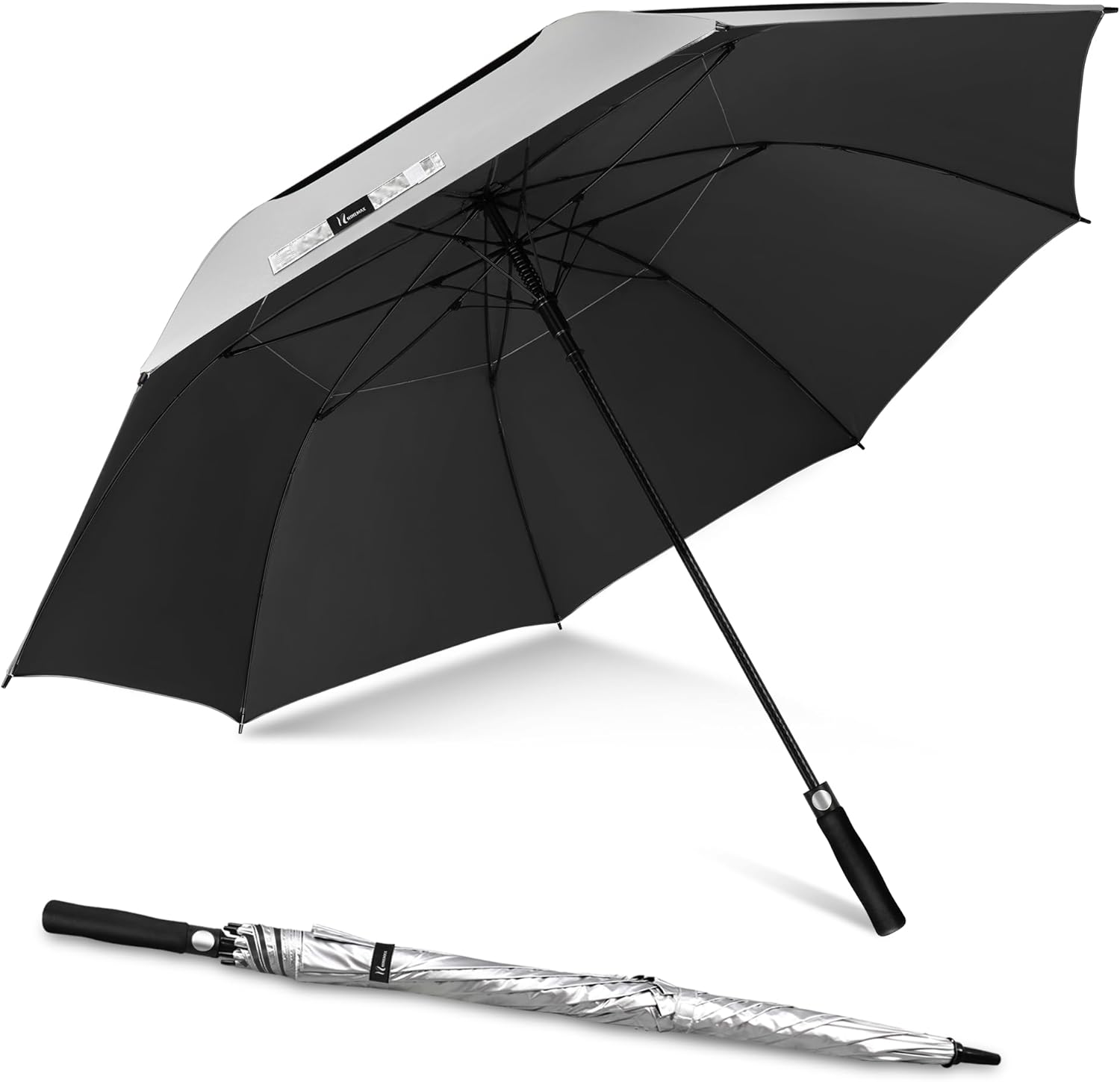 NINEMAX UV Protection Golf Umbrella for Sun and Rain Shielding
