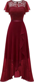 BeryLove Formal Dresses for Women with Slit Elegant Lace Design