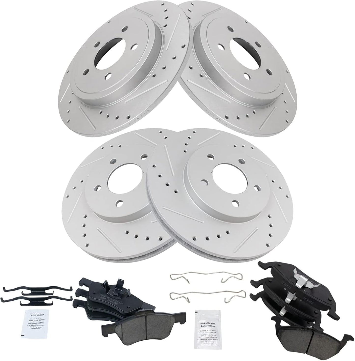 Premium G-Coated Brake Pad & Rotor Kit for Ford Escape 2005-2008