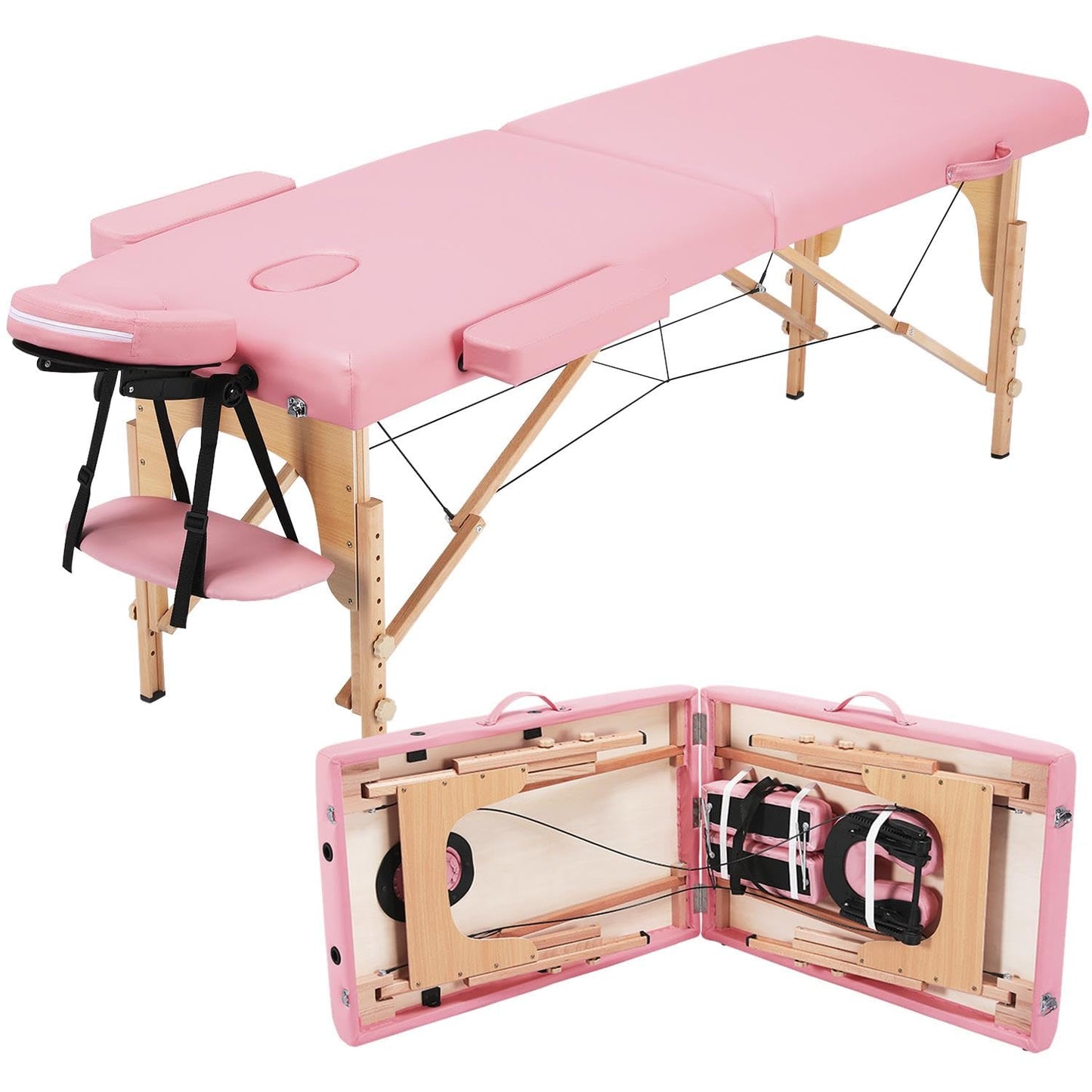 Yaheetech Portable Massage Table for Spa and Beauty Treatments