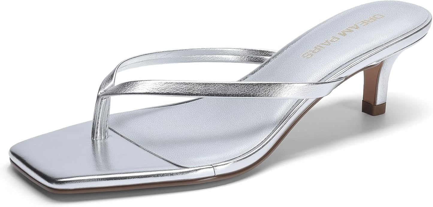 DREAM PAIRS Kitten Heels for Women - Stylish Summer Sandals
