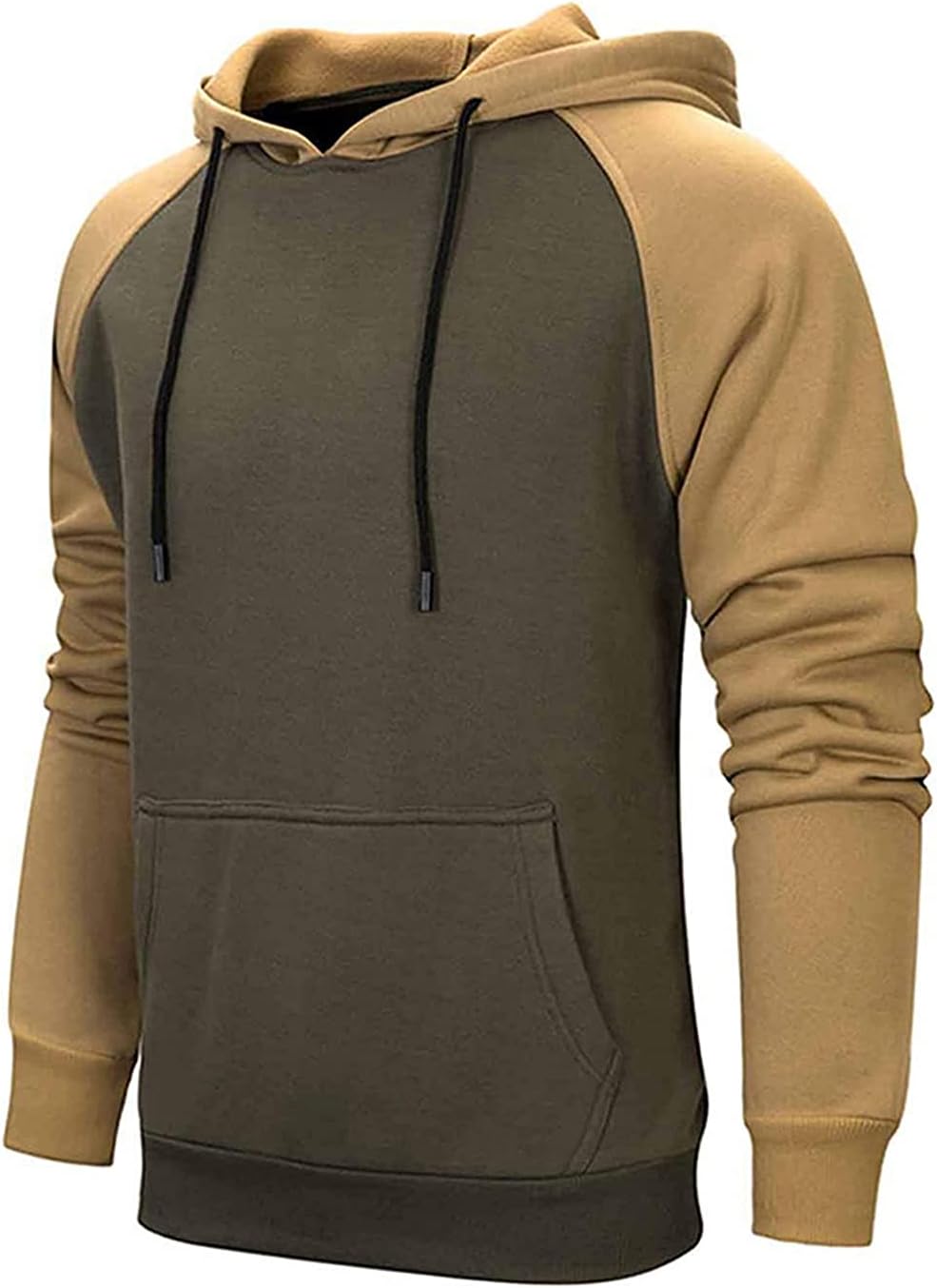 Warm & Stylish Mens Patchwork Hoodie - Wielsscca
