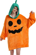 Wearable Blanket Hoodie for Adults - Cozy Flannel Lounge Wear