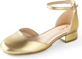 Ankis Closed Toe Heels for Women - 1 in Low Block Heel Flats Women's