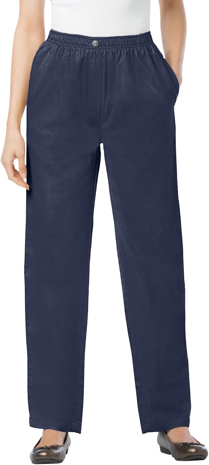 Comfortable Plus Size 7-Day Straight-Leg Denim Jeans for Women