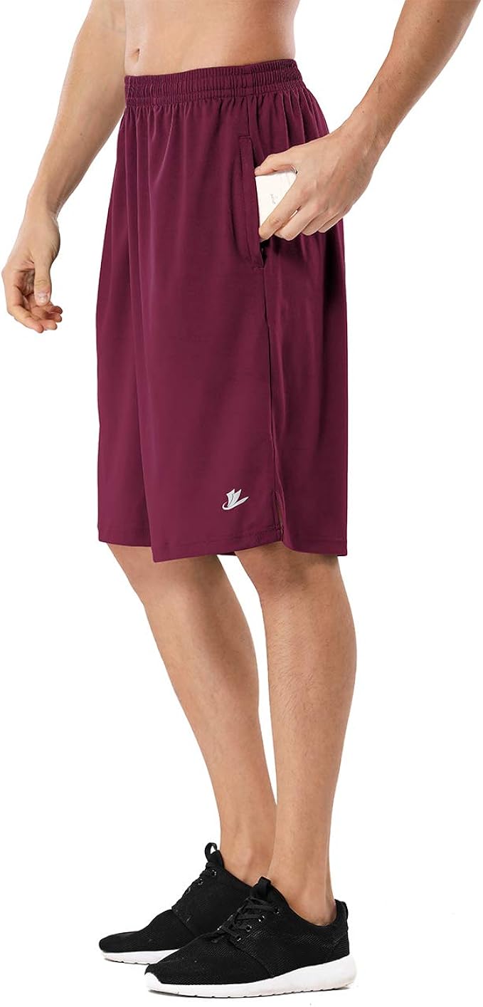 DEVOROPA Men's Athletic Basketball Shorts for Performance Workouts