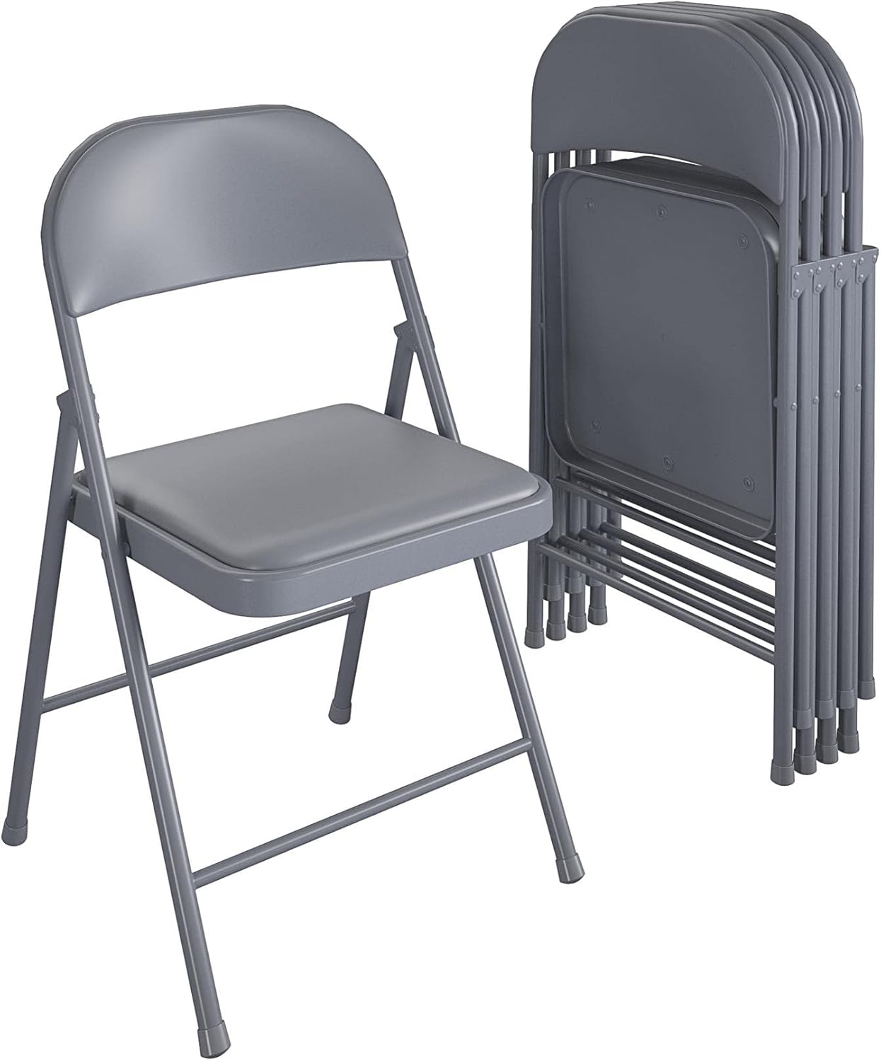 COSCO SmartFold Vinyl Folding Chair 4-Pack for Versatile Seating