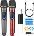 Wireless Microphone Dual Handheld Wireless Mic for Karaoke & PA