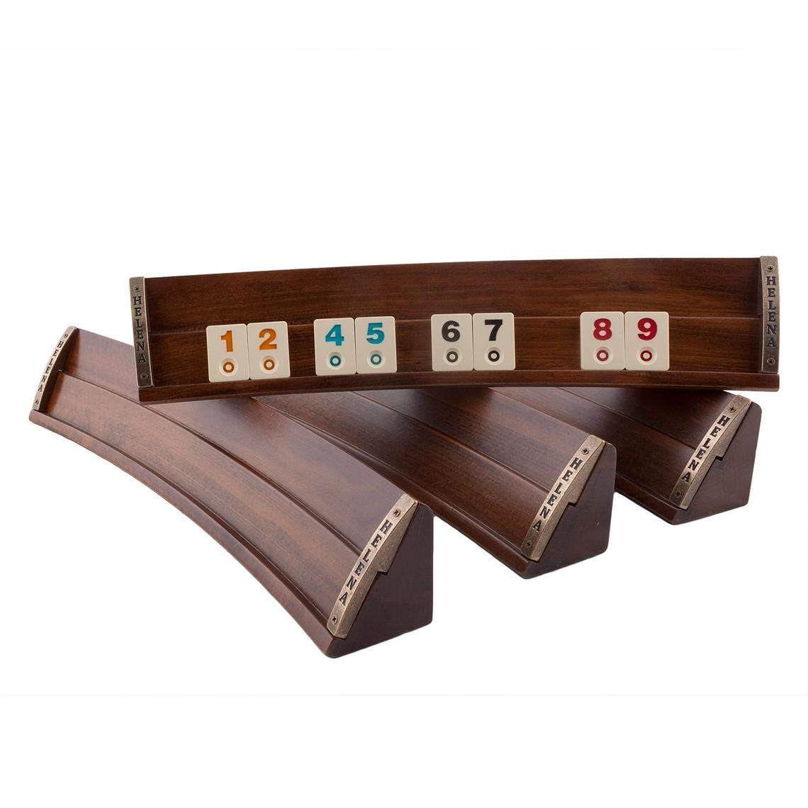 Personalized Wooden Handmade Oval Rummy Cube Game Set for Fun