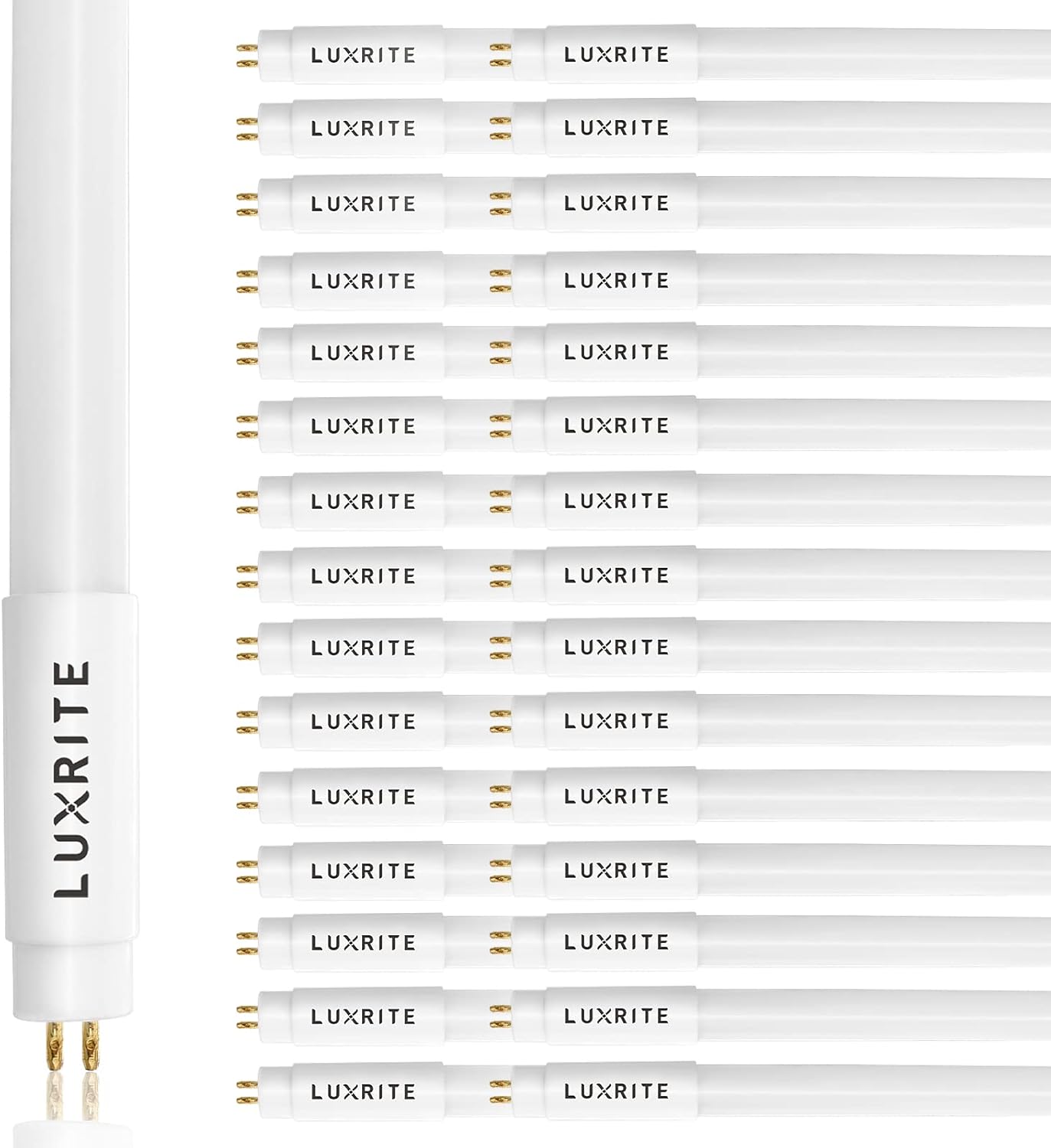 LUXRITE 30-Pack 4FT T5 LED Tube Lights for Bright Spaces