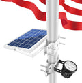 APONUO Solar Flag Pole Light - Bright, Adjustable Dusk-to-Dawn