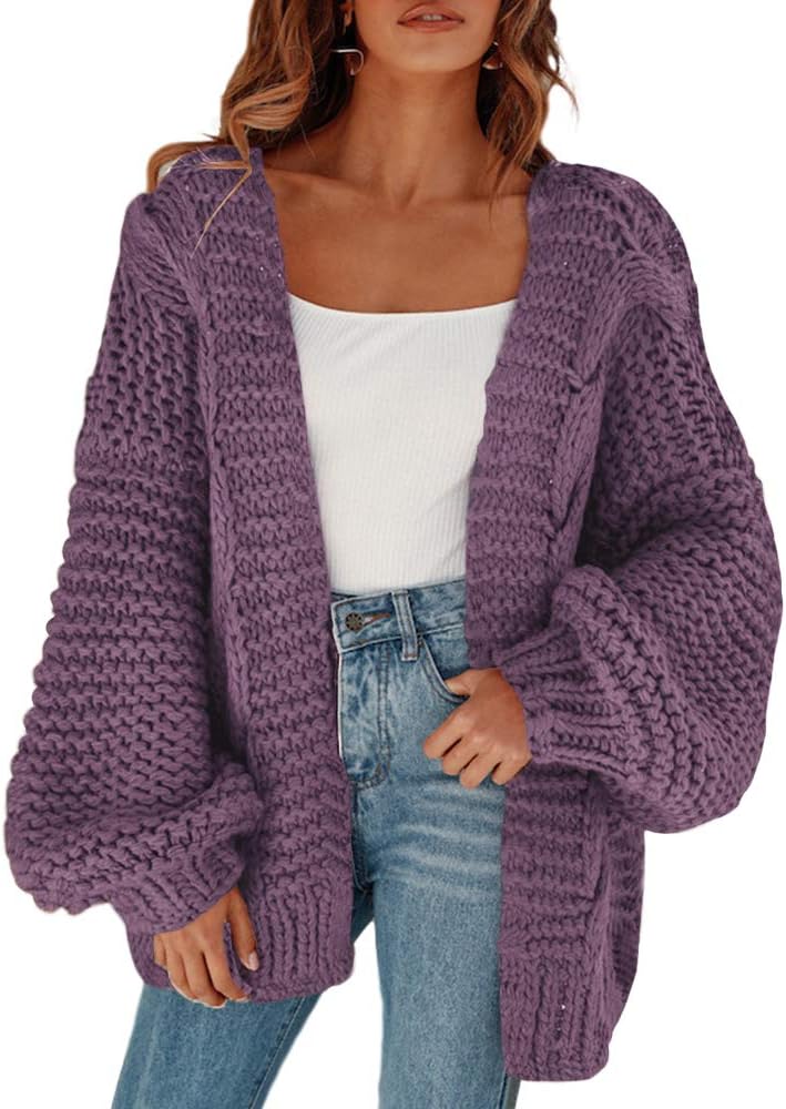 Remikstyt Womens Chunky Cardigan for Chic Fall Fashion