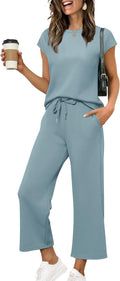 Two Piece Sets for Women Summer Vacation Outfits - Versatile Crop Set