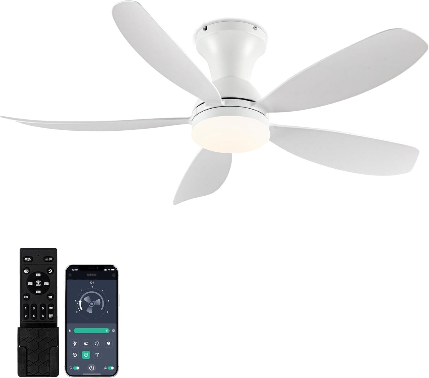 OURSTAR Ceiling Fan with Lights and Remote Control for Home