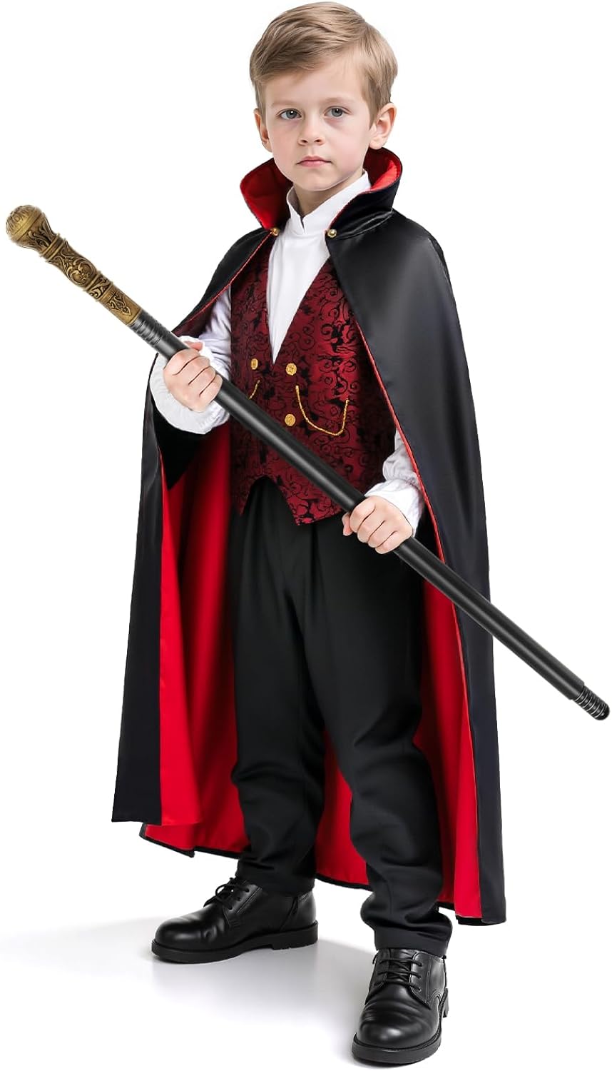 Halloween Scary Vampire Prince Bat Costumes for Toddlers Boys