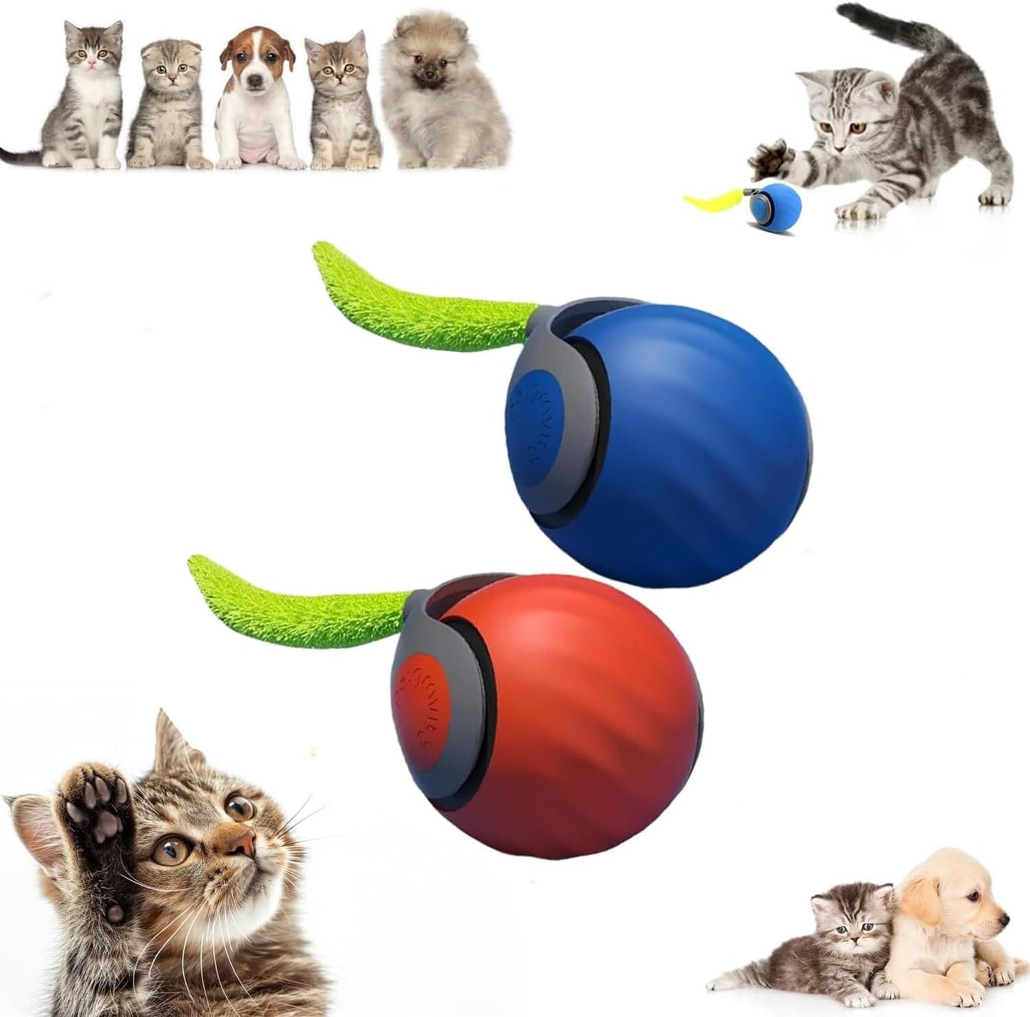 Interactive Cat Toy - Speedy Tail 2.0, Two-Speed Adjustment