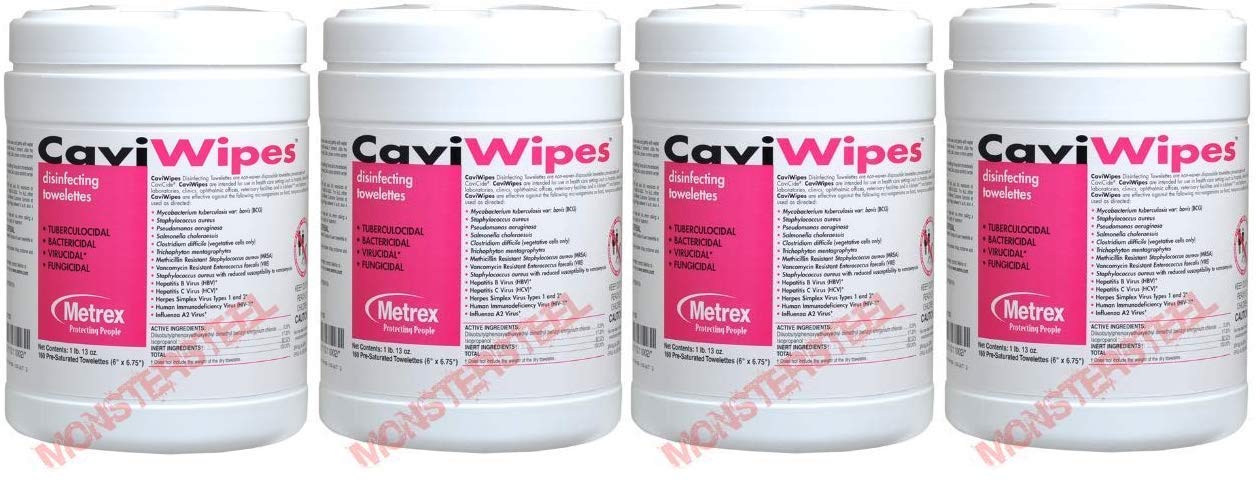 CaviWipes Germicidal Cleaner Wipes for Effective Disinfection
