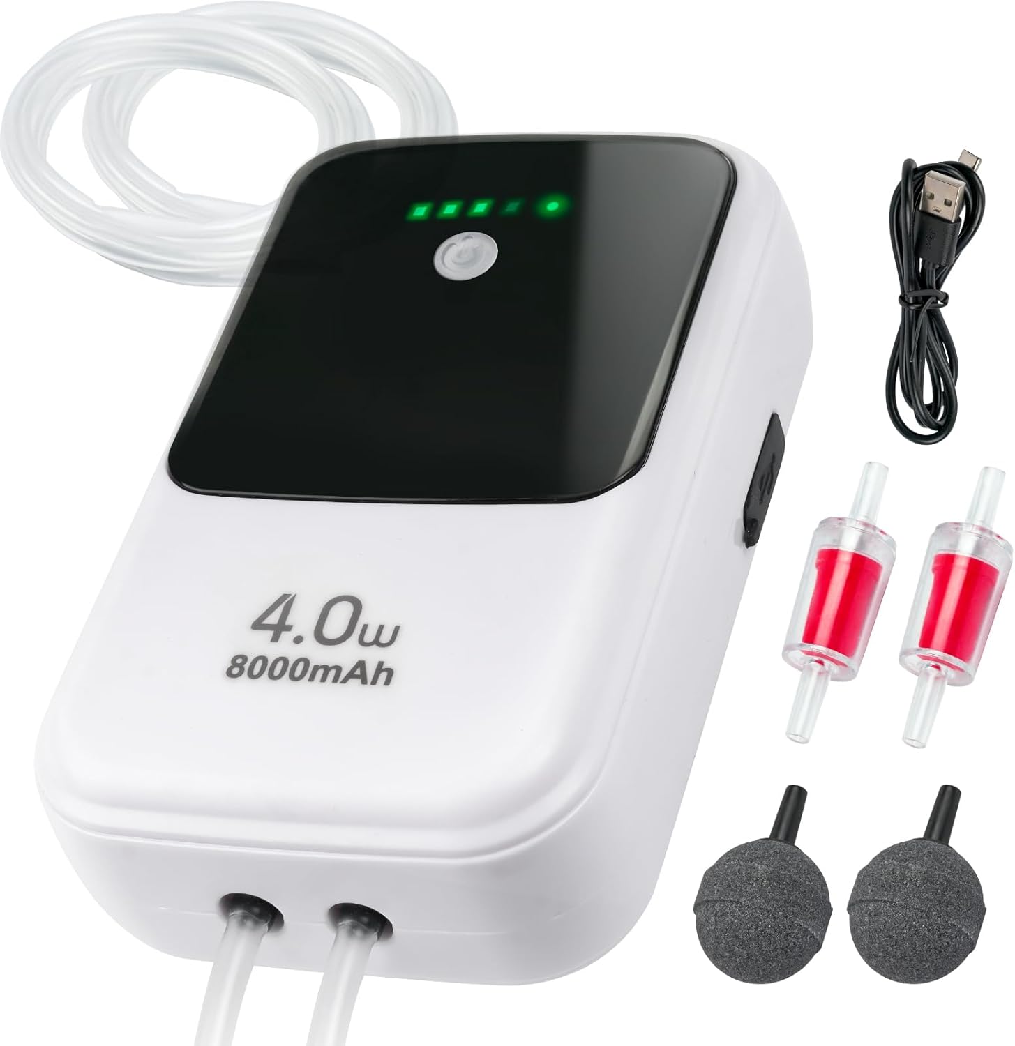 Ghosthorn Silent Dual Operating Mode Rechargeable Aerator for Fish