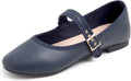 FEVERSOLE Women's Soft Cushion Mary Jane Flats - Extra (Style 53PX)