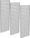 Gridwall Art Display Panels 72in x 24in Set of 3 - Heavy Duty Gridwall