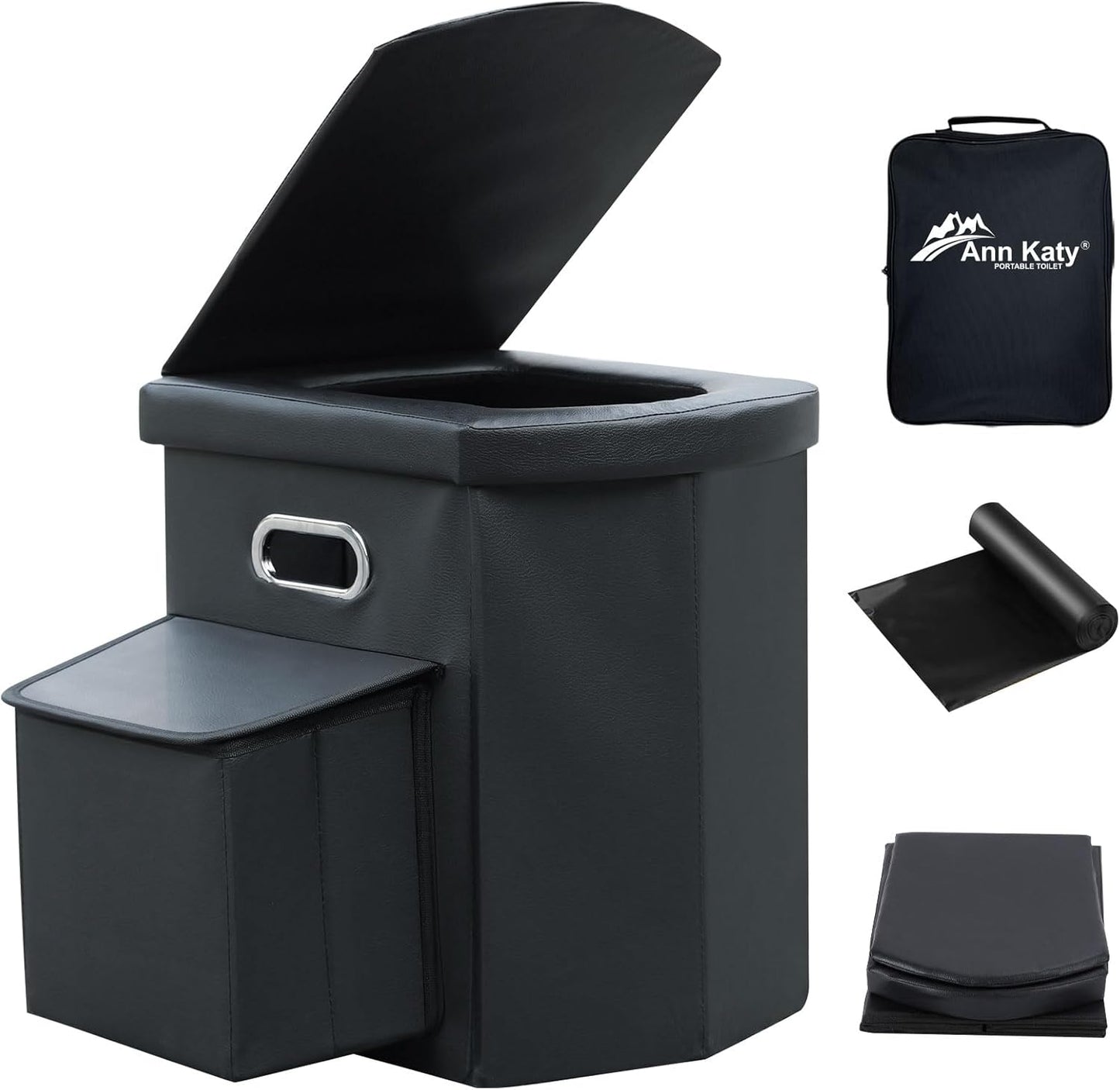 Upgrade XL Portable Toilet for Adults - Perfect for Camping