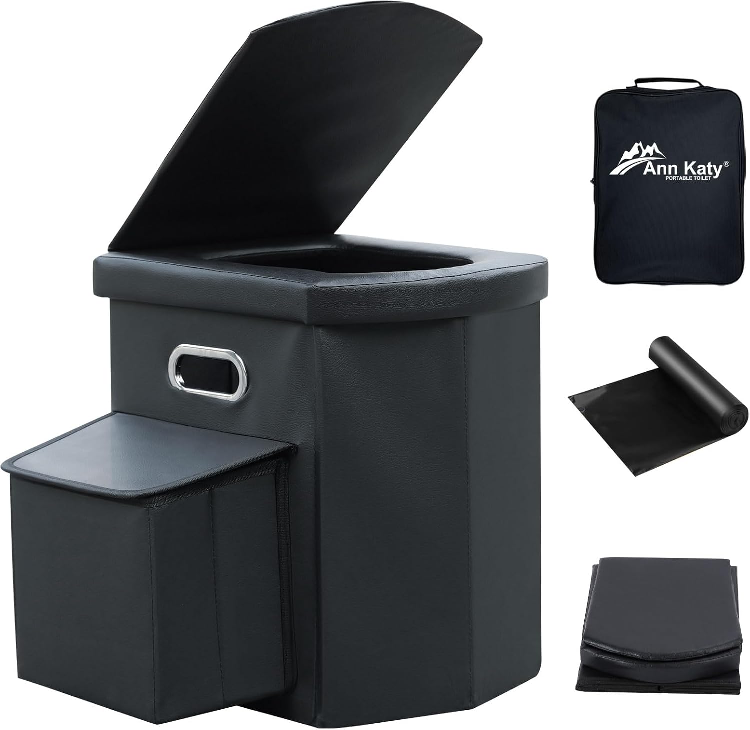 Upgrade XL Portable Toilet for Adults - Perfect for Camping