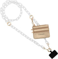 Clip and Go Phone Chain with Pouch - Stylish Crossbody Phone Lanyard