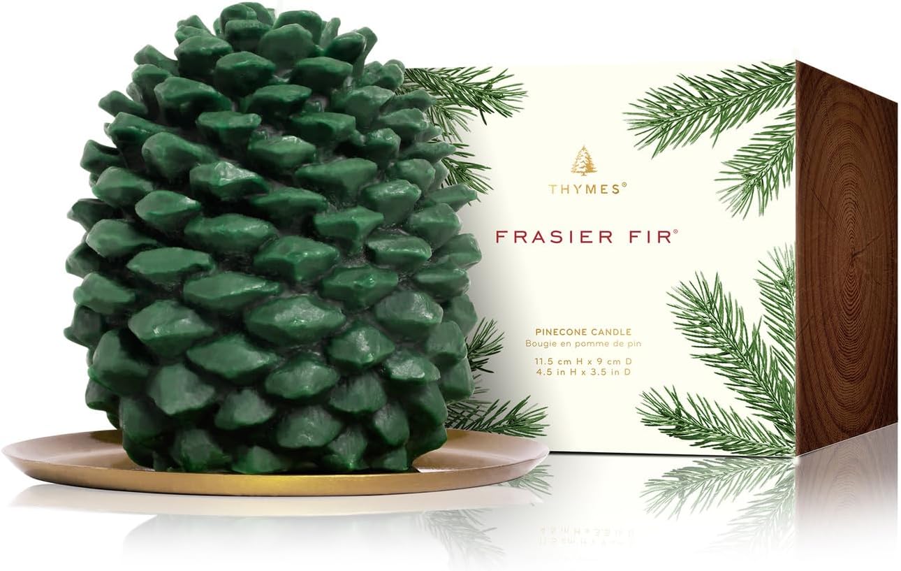 Thymes Frasier Fir Scented Candles for Luxury Home Decor